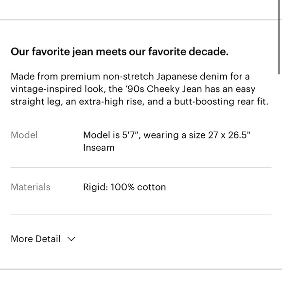 Everlane Washed Black 90s Cheeky Jean - Picture 4 of 8